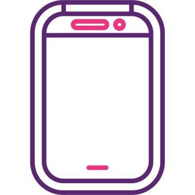 Modern akıllı telefonun vektör çizimi