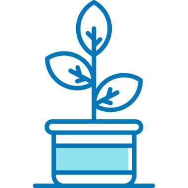 Bitki. Web simgesi basit illüstrasyon