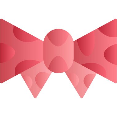 Kurdeleli kırmızı fiyonk. vektör illüstrasyonu.