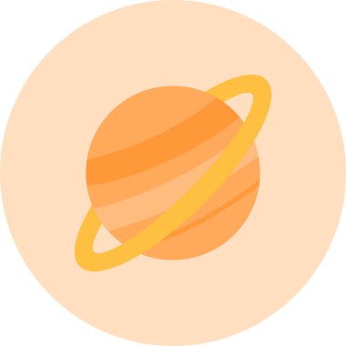 Gezegen. Web simgesi basit illüstrasyon