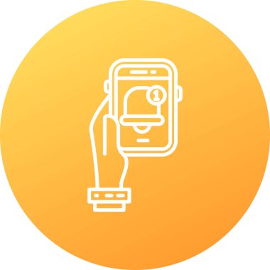 akıllı saat modern simge vektör çizimi