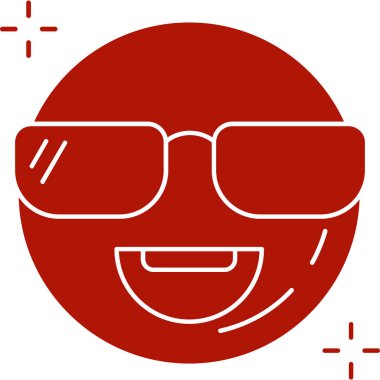 gözlük simgesi, vektör illüstrasyonu