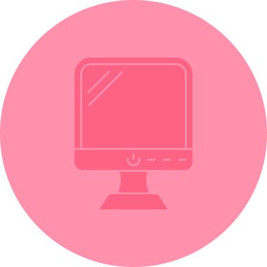 Bilgisayar. Web simgesi basit tasarım