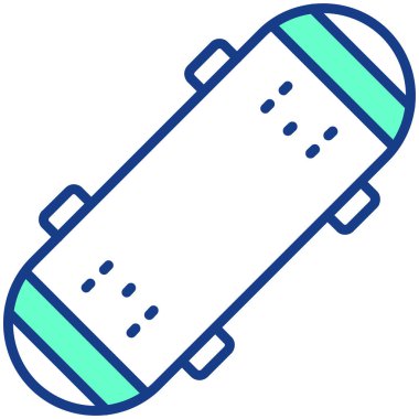 Kaykay. Web simgesi basit illüstrasyon