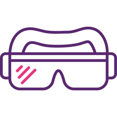 gözlük ikonu vektör illüstrasyonu