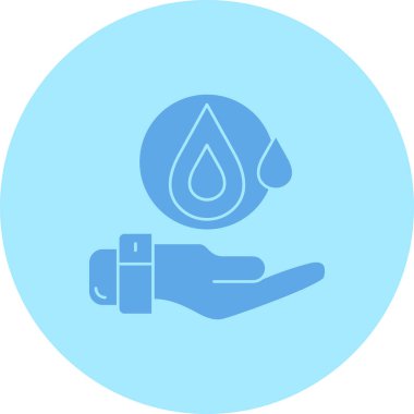 Modern su simgesinin vektör illüstrasyonu