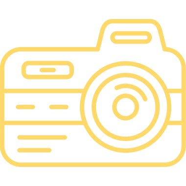 kamera simgesi vektör illüstrasyonu