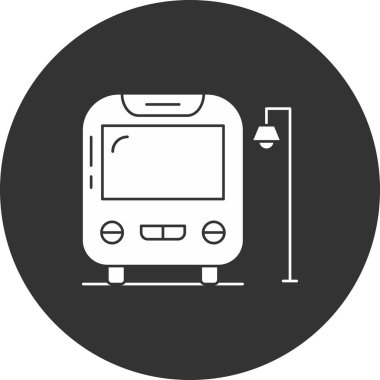 tren. Web simgesi basit tasarım