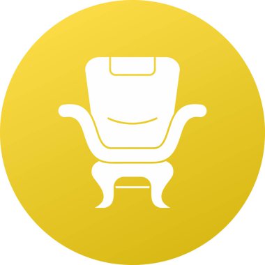 koltuk simgesi vektör illüstrasyonu