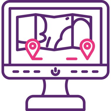 Harita konumu simgesi - taslak biçimi