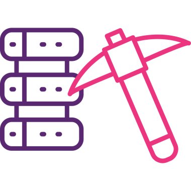 Yapı ve onarım simgesinin vektör illüstrasyonu