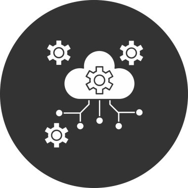 bulut hesaplama vektörü sembol tasarımı