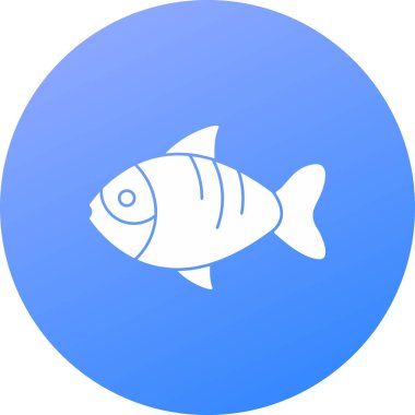 Balık simgesinin vektör illüstrasyonu