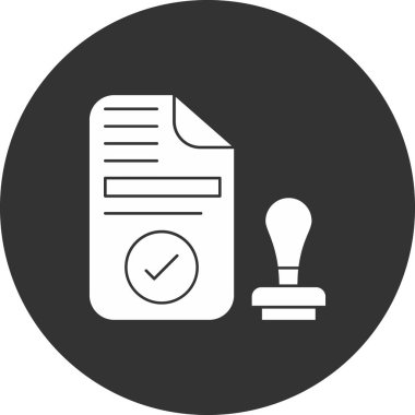 Kontrol listesi simgesinin vektör illüstrasyonu