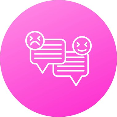 Konuşma baloncuğu simgesinin vektör çizimi