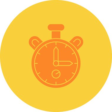 Bir saat simgesinin vektör illüstrasyonu