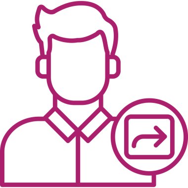 Okun simgesi olan bir iş adamı. vektör illüstrasyonu