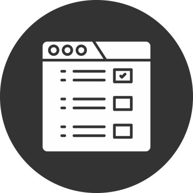 Belge. Web simgesi basit tasarım