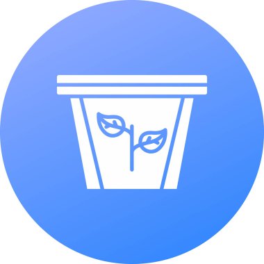 Çöp kutusu. Web simgesi basit illüstrasyon