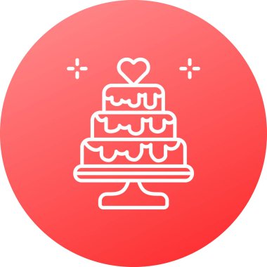 Bir kalp simgesinin vektör illüstrasyonu