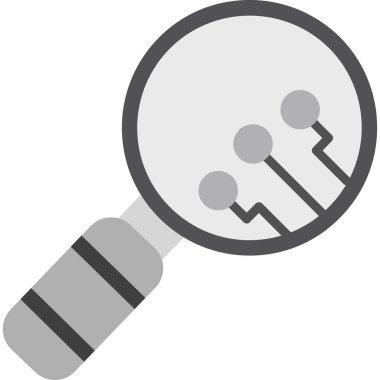 Doldurulmuş dış hat biçiminde büyüteç simgesi bul