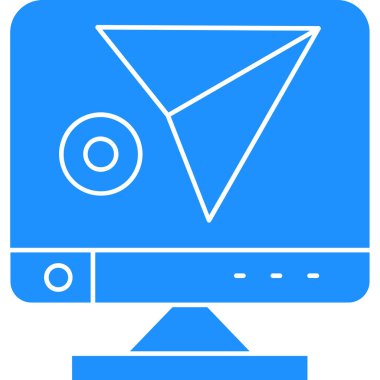 Kamera. Web simgesi basit illüstrasyon