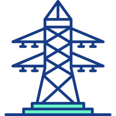 kule ikon vektör illüstrasyonu