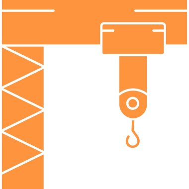 Vinç kancası. Web simgesi basit illüstrasyon