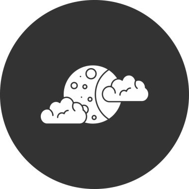 Bir bulut simgesinin vektör illüstrasyonu