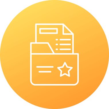 Belge simgesinin vektör illüstrasyonu