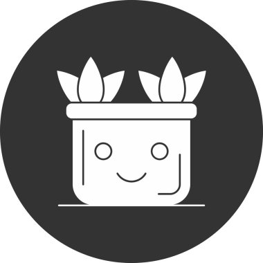 Kaktüs Simgesi, vektör illüstrasyonu