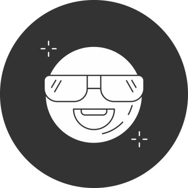 Moda Biçimli Emoji Simgesi İzole Arkaplan