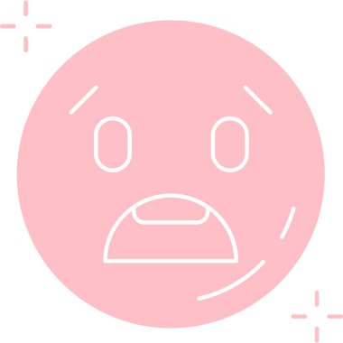 kızgın yüz simgesi vektör illüstrasyon tasarımı