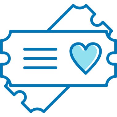 Bir kalp simgesinin vektör illüstrasyonu