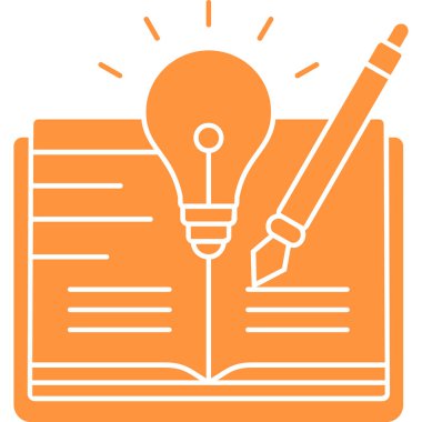 Bir fikrim var. Web simgesi basit illüstrasyon