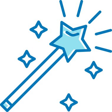 sihirli değnek. vektör çizim