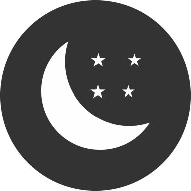 vektör ay simgesi illüstrasyonu