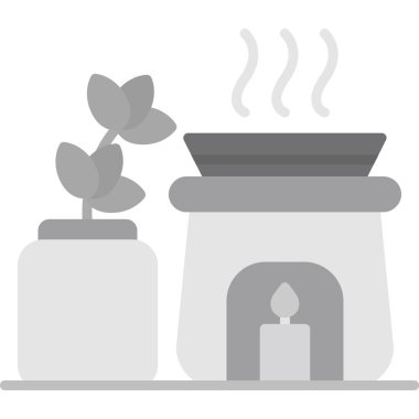 Kaplıca. Web simgesi basit illüstrasyon