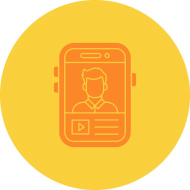 akıllı telefon simgesi vektör illüstrasyonu