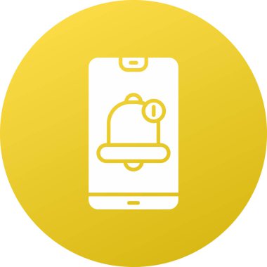 Cep telefonu simgesi, vektör illüstrasyonu