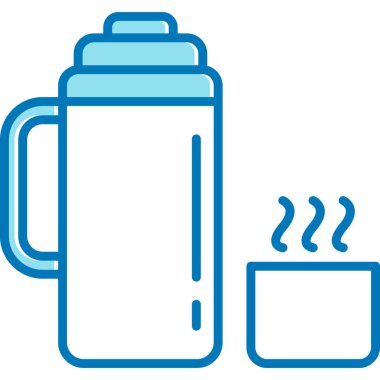 içecek sıcak ikonu ana hatlarıyla