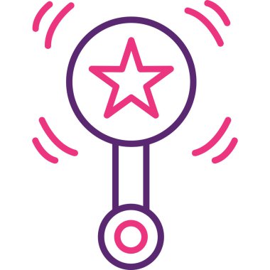 Bir yıldızın vektör illüstrasyonu