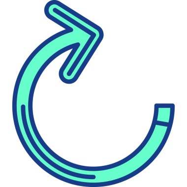 Modern ve basit bir simgenin vektör çizimi