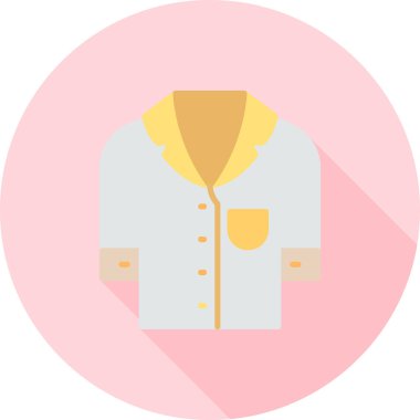 Ceket düz vektör simgesi