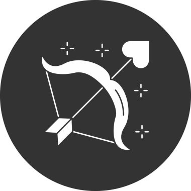 Okçuluk simge vektör çizim