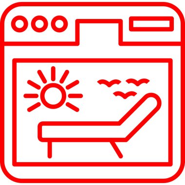 Klima. Web simgesi basit illüstrasyon