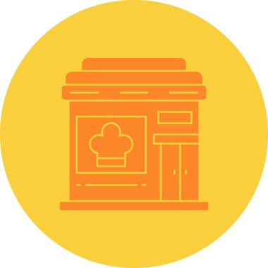 Fırının vektör illüstrasyon simgesi