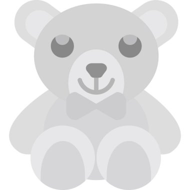 Ayı simgesi vektör illüstrasyonu