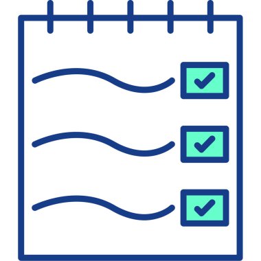 Liste. Web simgesi basit tasarım