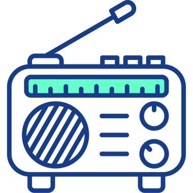 radyo modern vektör simgesi